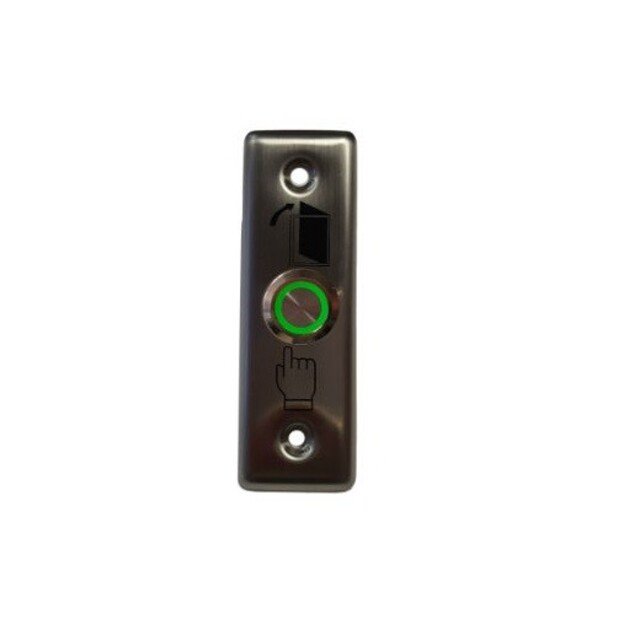 Recessed exit button with backlight