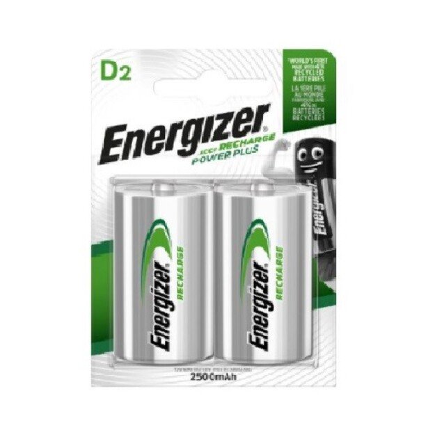 Įkraunami elementai ENERGIZER Recharge D 2500 mAh 2vnt