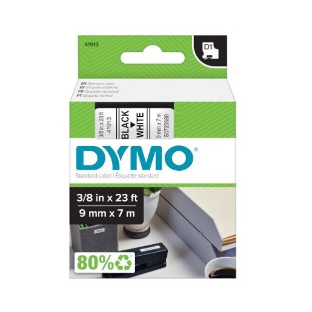 Universal label printer tape Dymo S0720680 D1 7m 9mm