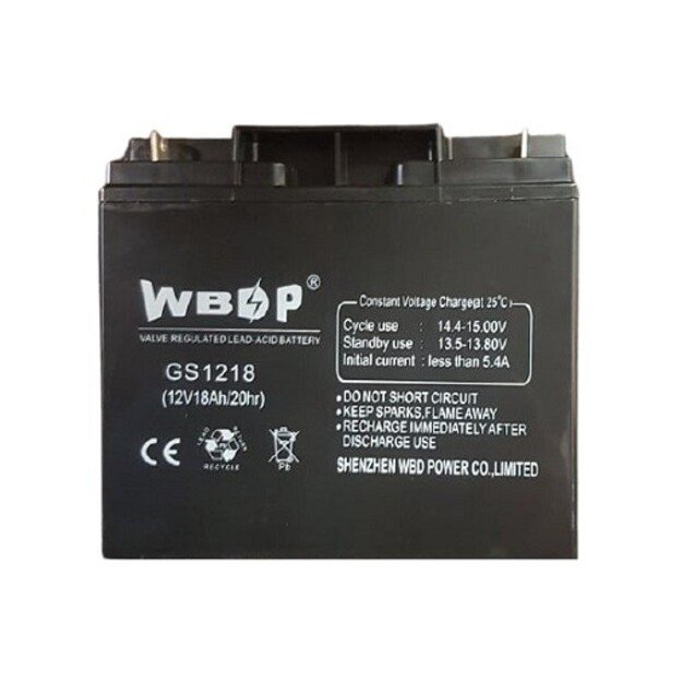 Valve regulated lead-acid battery WBDP 12V 18Ah