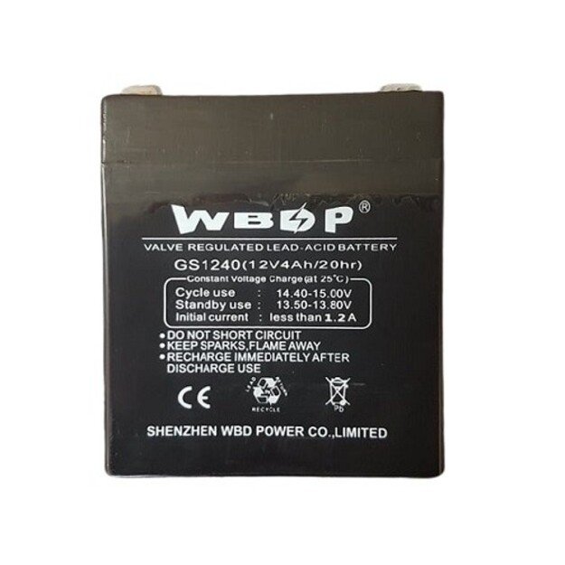 Valve regulated lead-acid battery WBDP 12V 4Ah