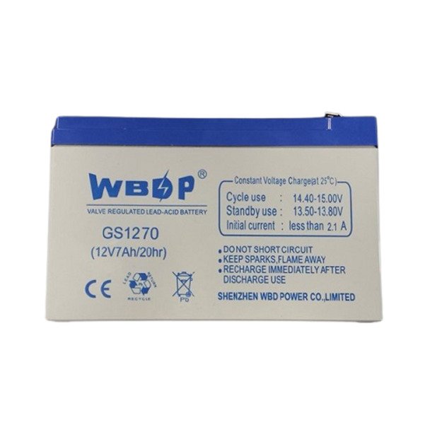 Valve regulated lead-acid battery WBDP 12V 7Ah