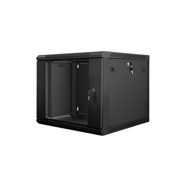 Wall mount network cabinet 9U 600x600mm black