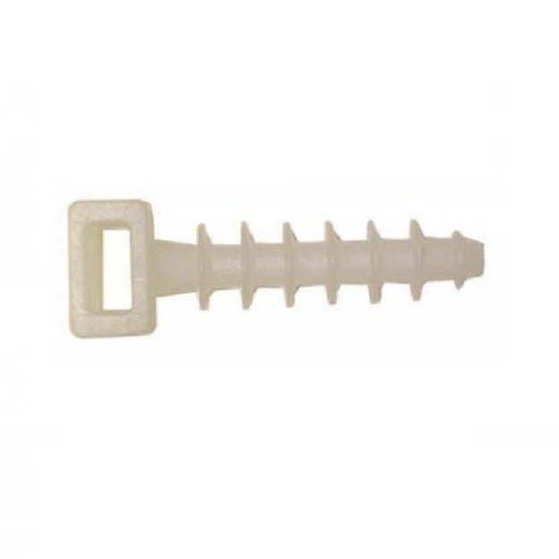 Wall plugs for cable ties up to 5mm HAUPA white 100pcs