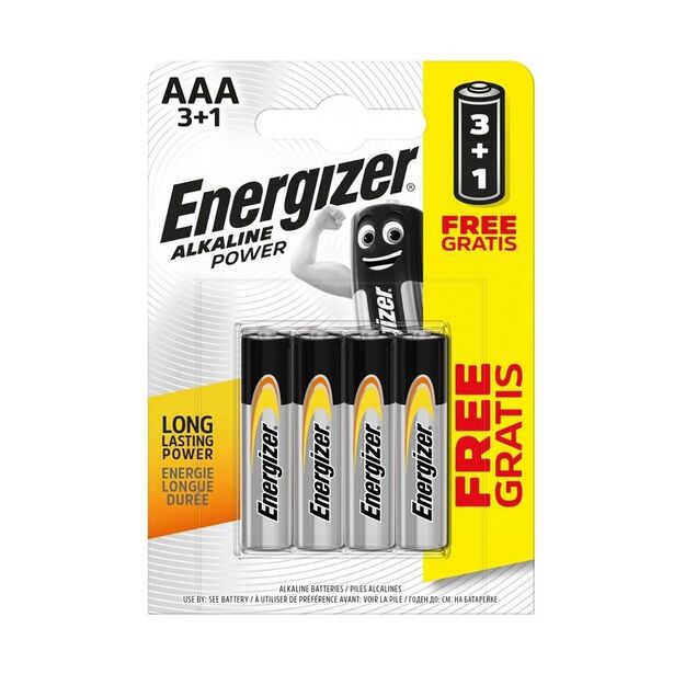 Alkaline battery ENERGIZER Max Plus AAA LR03 4pcs