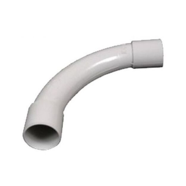 Electric conduit elbow solid Ø16/20/25/32mm gray