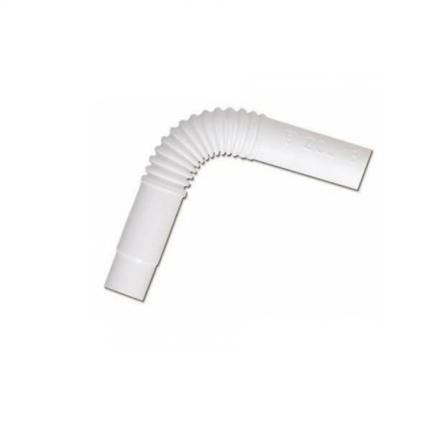 PVC pipe coupling elbow soft flexible D16/20/25/32mm white